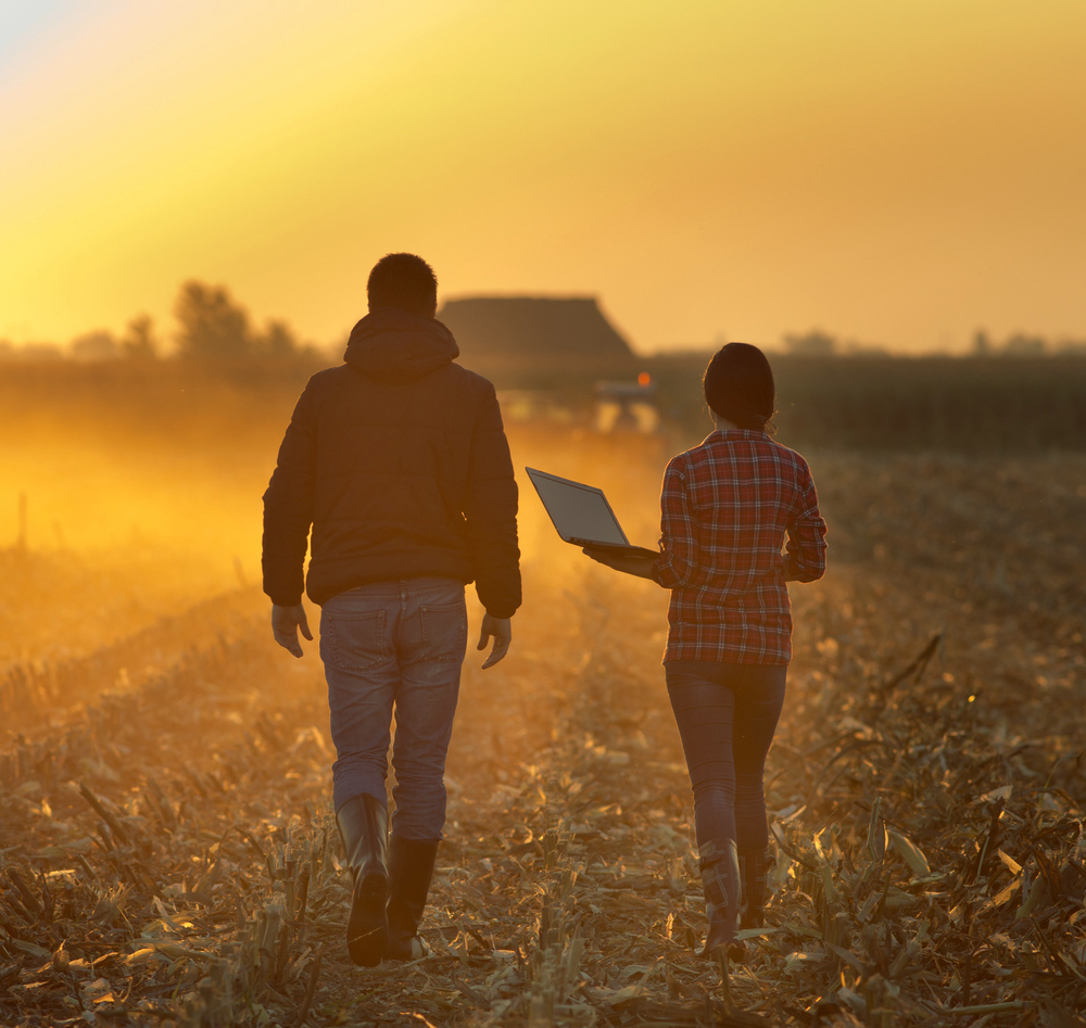 farmers talking